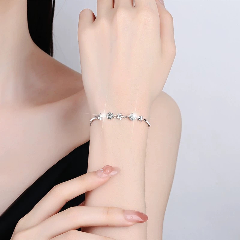 Fresh and Sweet Moissanite Bracelet Colored Gems Diamond Starry Sky